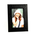 Picture Frame - 4x6 Black "Croco" Leather